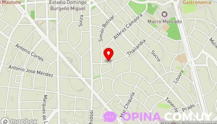 mapa de Alianza Maldonado Academia de inglés en Punta del Este