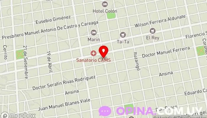 mapa de Alianza Mercedes Institución educativa en Mercedes