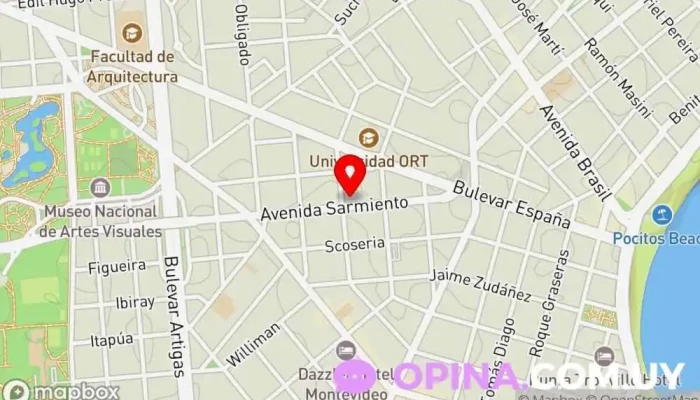 mapa de Alianza Pocitos-Punta Carretas Escuela en Montevideo