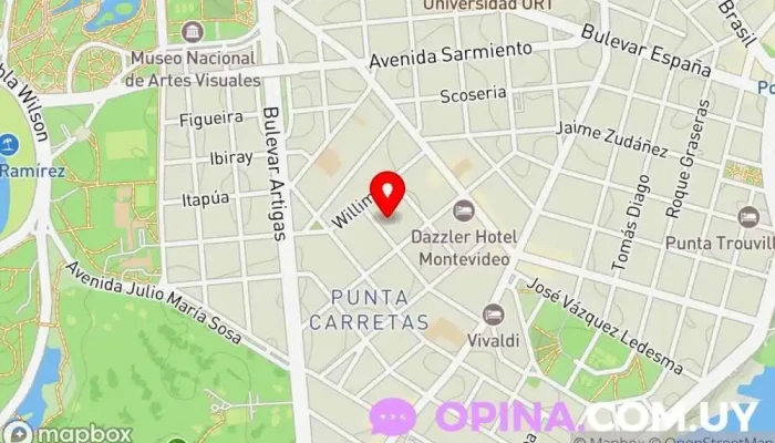 mapa de Alliance Group Real Estate Agencia inmobiliaria en Montevideo