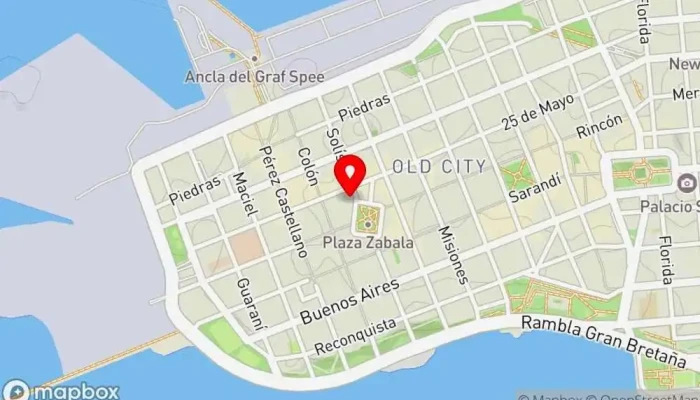 mapa de Alma Historica Boutique Hotel Hotel en Montevideo