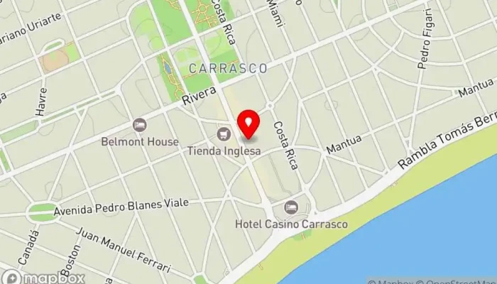 mapa de Almacén de Pizzas Pizzería en Montevideo