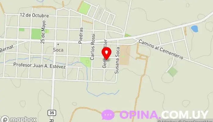 mapa de Almacén Marrero Tienda de alimentación en Soca