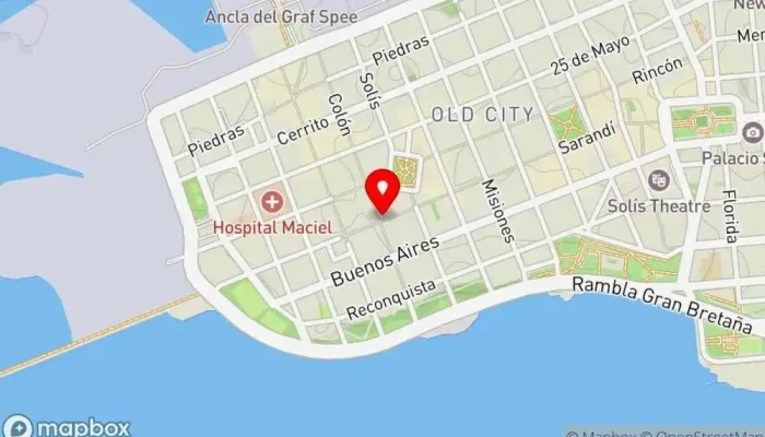 mapa de Almazara Café y Comida Restaurante en Montevideo