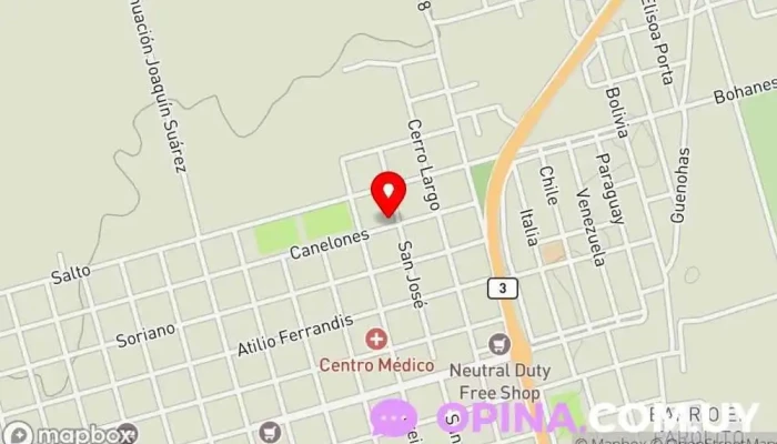 mapa de ALODance Gimnasio en Bella Unión