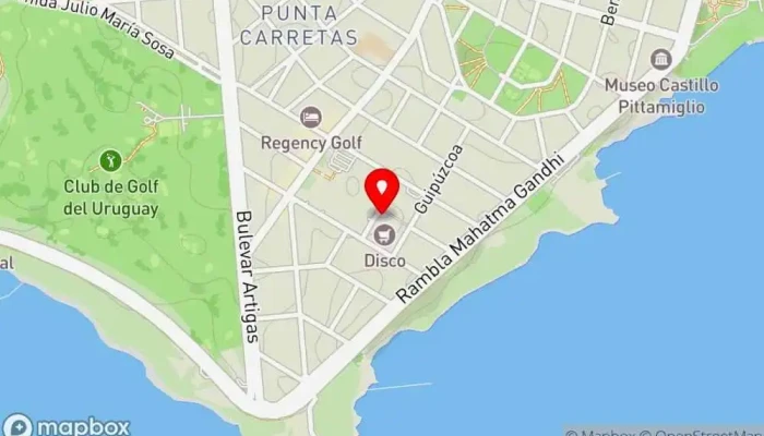 mapa de Aloft Montevideo Hotel Hotel, Servicio de planificación de reuniones, Salón de bodas en Montevideo