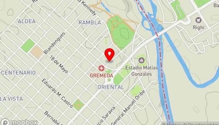 mapa de Alto Sabor Chiviteria Restaurante de comida rápida en Artigas