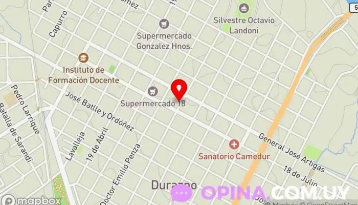mapa de AM 1430 Radio Durazno Empresa de medios de comunicación en Durazno