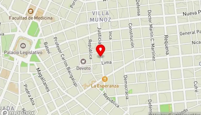 mapa de Amado Helado Heladería en Montevideo