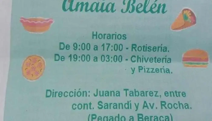 Amaia Belen Menu - Restaurante