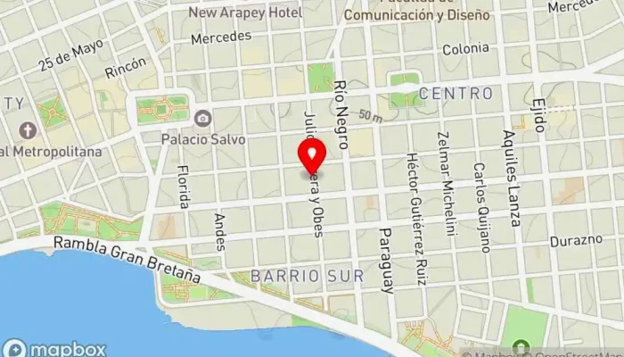 mapa de Amarcord Bar en Montevideo