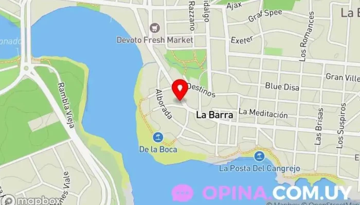 mapa de Amarras Inmobiliaria Agencia inmobiliaria en Punta del Este