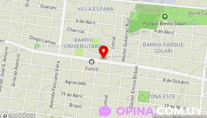 mapa de AMBAR - Educacion musical Escuela en Salto