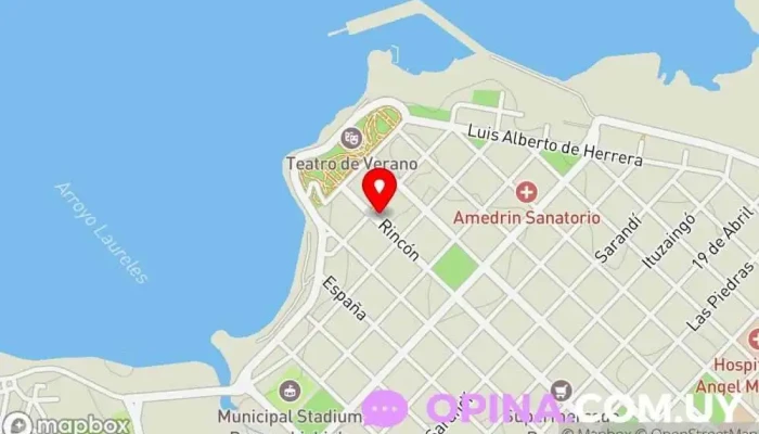 mapa de Amedrin Policlinico Médico en Fray Bentos