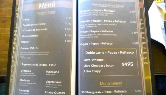 America Menu