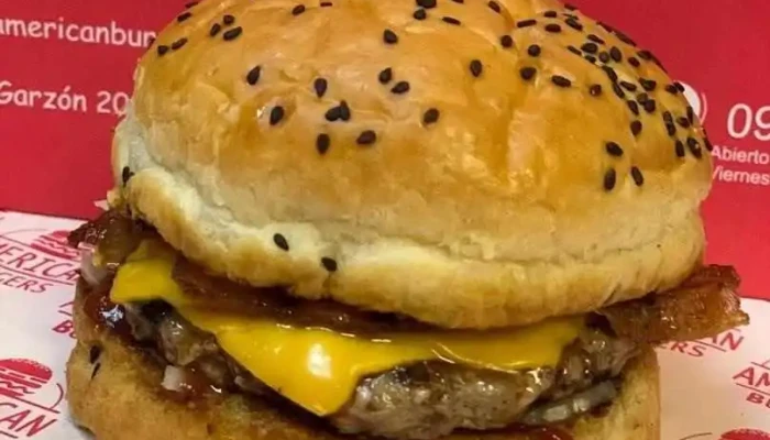 American Burgers:  Hamburguesa Con Queso