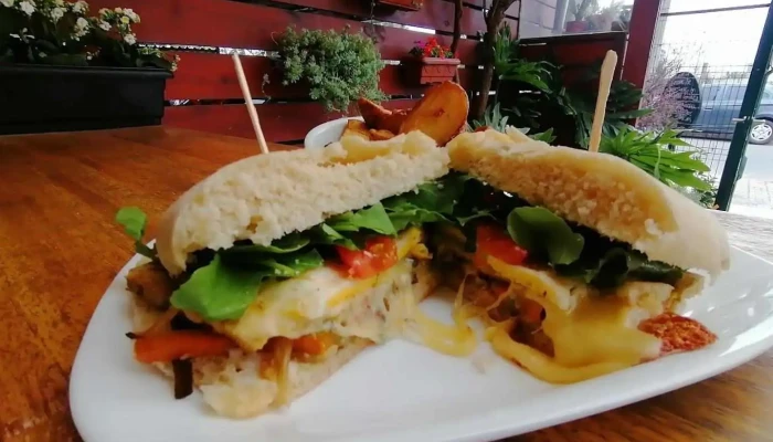 Amorcito Sabores Vegetarianos:  Sandwich De Pollo