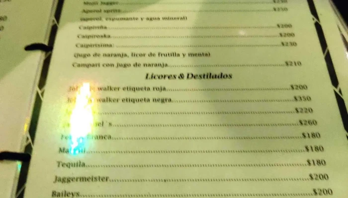 Anda Fijate Menu - Pub