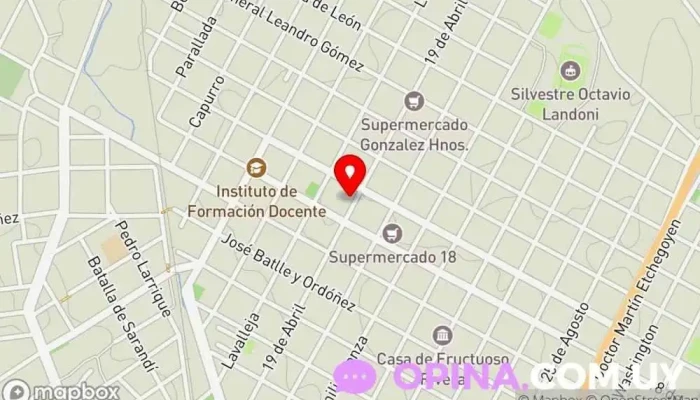 mapa de Andrade Rodriguez ltda. Centro de negocios en Durazno