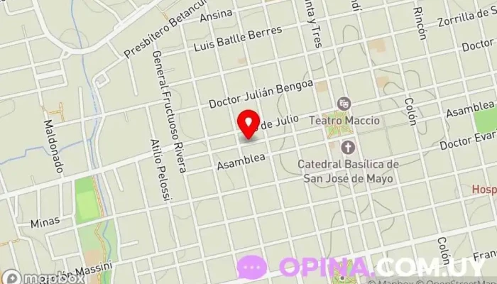 mapa de ANGLO - Inglés Anglo Battle y Ordoñez Academia de inglés en San José de Mayo