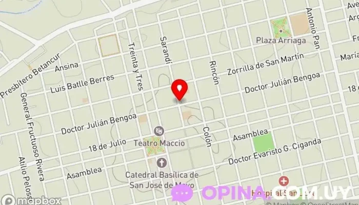 mapa de ANGLO Escuela, Academia de inglés en San José de Mayo