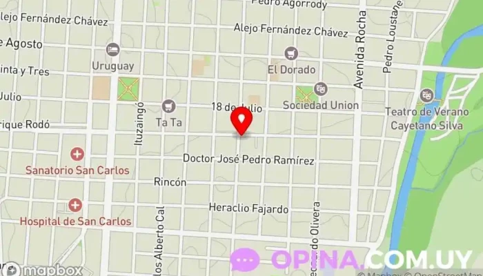 mapa de Anglo Escuela en San Carlos