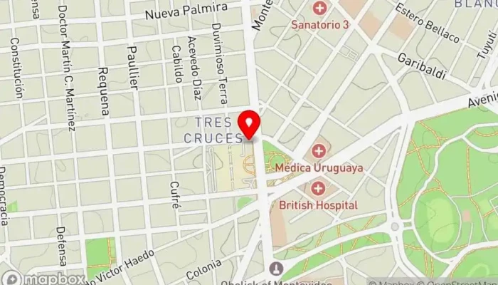 mapa de Angus Grill Hamburguesería en Montevideo