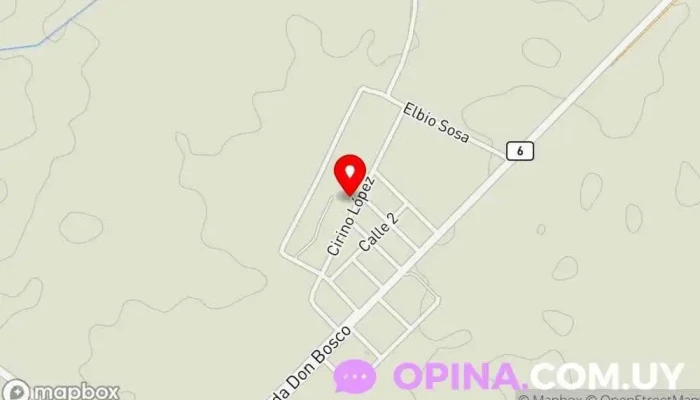 mapa de Antigua Estación de AFE (Oficina De MTOP y Biblioteca Publica) Oficinas de empresa en Sarandí del Yí