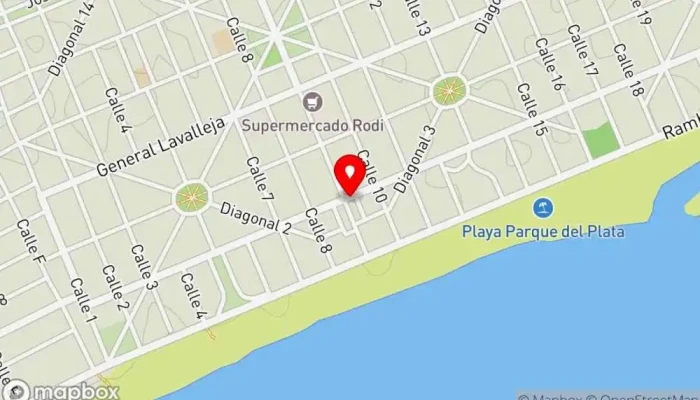 mapa de Antojos Restaurante especializado en sundae, Cafetería en Parque del Plata