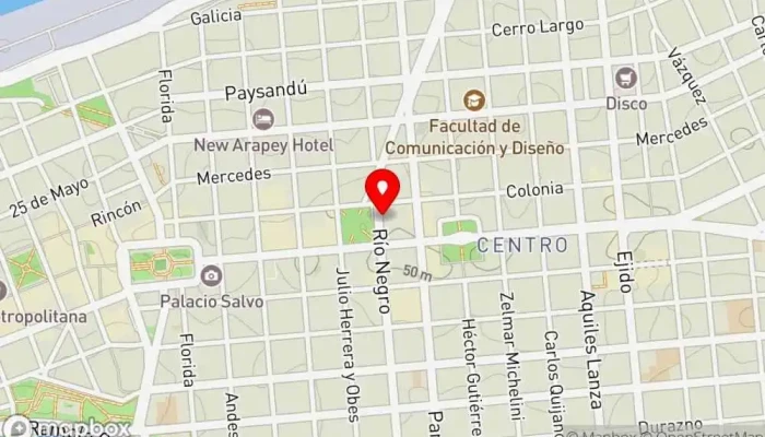 mapa de Apart Hotel Montevideo Hotel en Montevideo