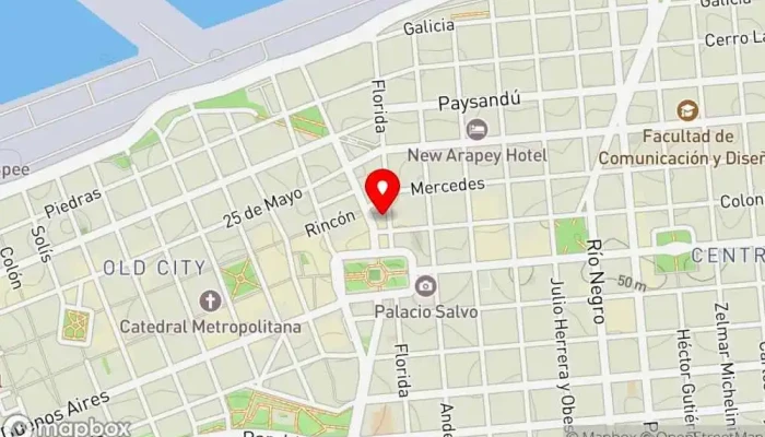 mapa de Arcadia Restaurante en Montevideo