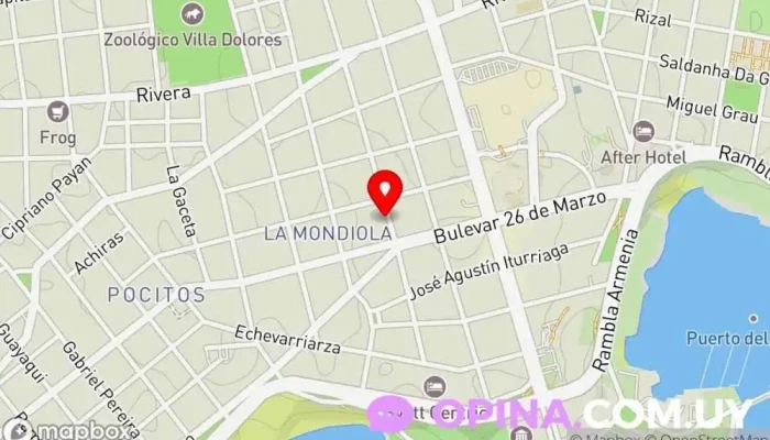 mapa de Arenys Propiedades Agencia inmobiliaria, Empresa de administración de propiedades en Montevideo