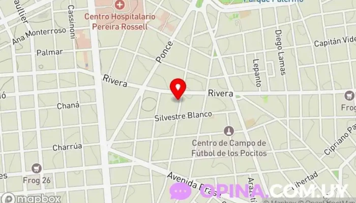 mapa de Arin - academia de desarrollo Artístico y personal. Academia de baile en Montevideo