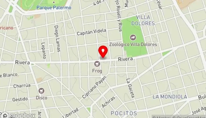 mapa de Arizona pool Bar en Montevideo