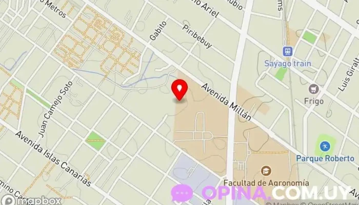 mapa de Arquería Los Fogones Club en Montevideo