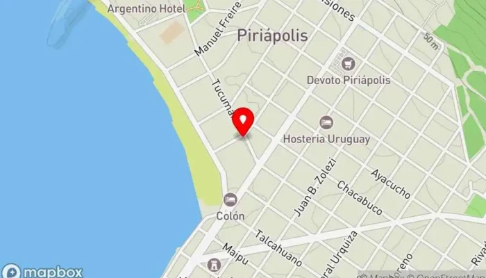 mapa de Artepan Panadería en Piriápolis