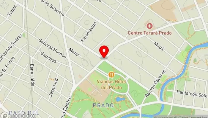 mapa de Artesanos del sabor Restaurante en Montevideo