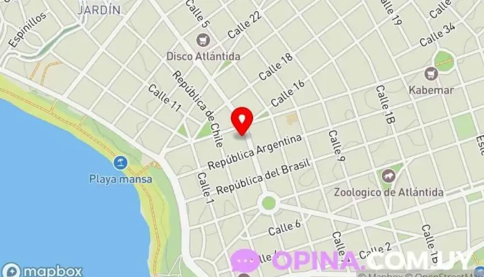 mapa de Asesoría Paglia Gestoría en Atlántida