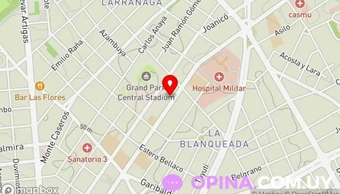 mapa de Asociación Cooperativa Electoral Tienda general en Montevideo