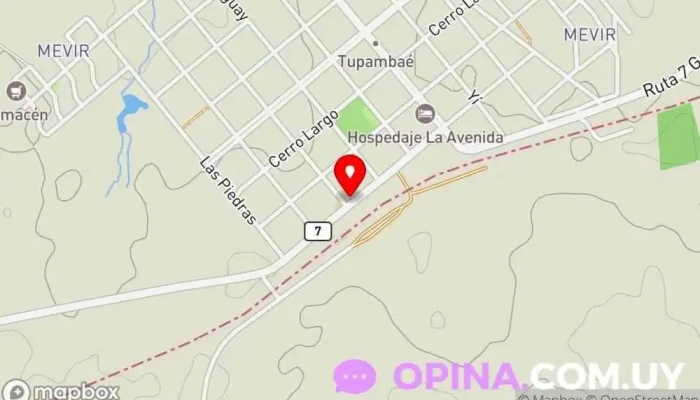 mapa de Asociación de Tupambaé Club deportivo en Tupambaé