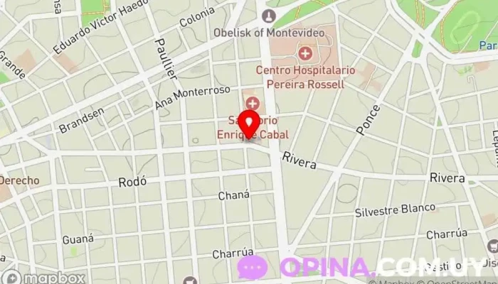 mapa de Asociacion Española Espacio Mujer Ginecólogo, Hospital en Montevideo