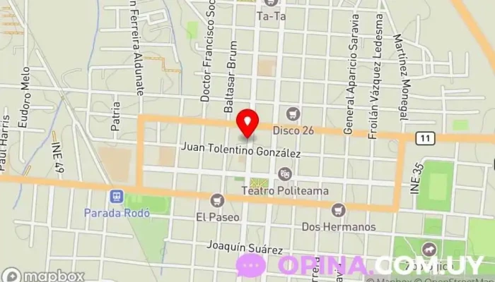 mapa de Asociación Española | Sede Canelones Hospital en Canelones