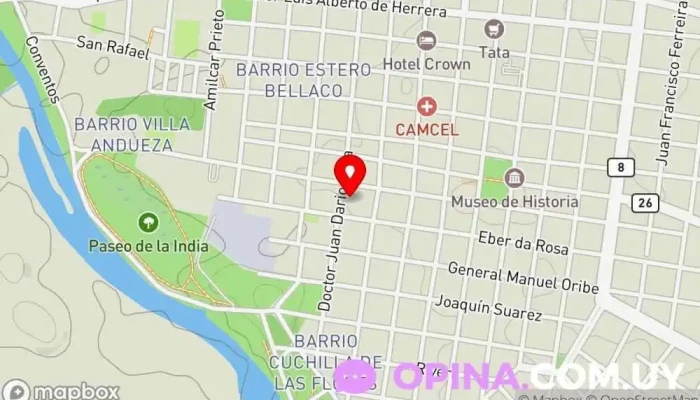 mapa de Asociación Karate-do Cerro largo Escuela deportiva en Melo