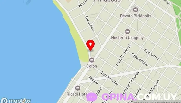 mapa de Aspiotti Propiedades Agencia inmobiliaria en Piriápolis