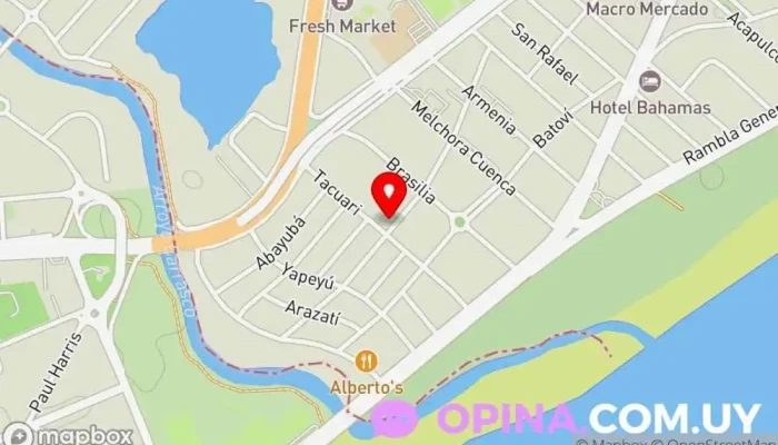 mapa de ATA Academia Taekwondo Escuela de artes marciales en Ciudad de la Costa