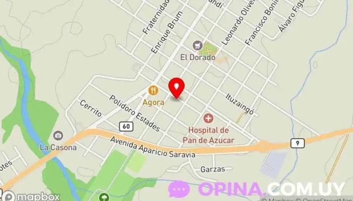 mapa de Atención a la Ciudadanía Oficina del Gobierno en Pan de Azúcar