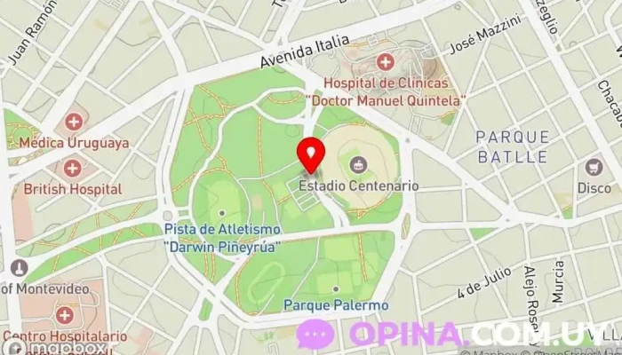 mapa de Atenea Academia de Conducir Autoescuela en Montevideo