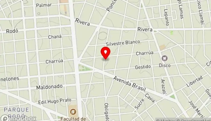 mapa de aTIPICO Cafetería en Montevideo