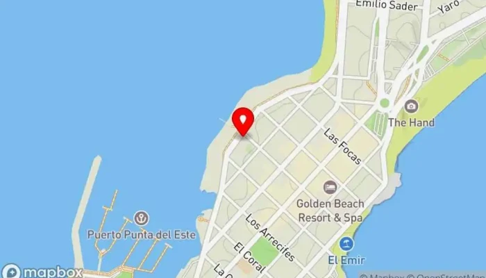 mapa de Atlantico Restaurante en Punta del Este