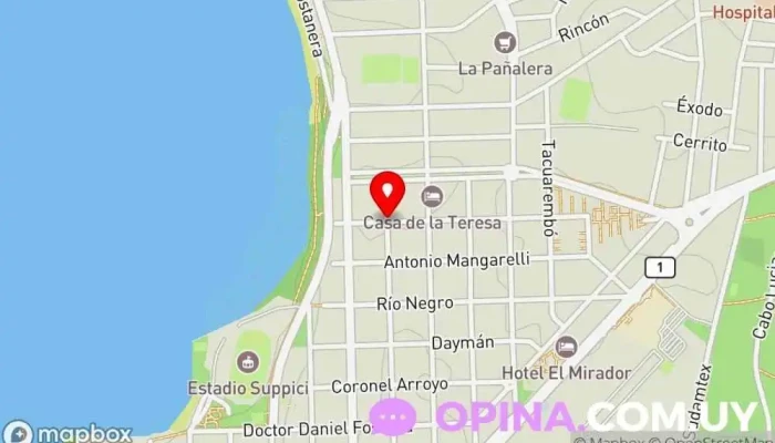 mapa de Aura Negocios Inmobiliarias Agencia inmobiliaria en Col. del Sacramento